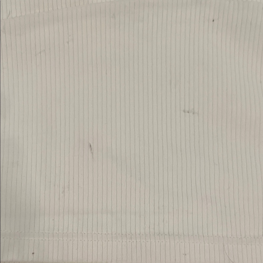 Cream Ribbed Women's Top - Picture 4 of 4